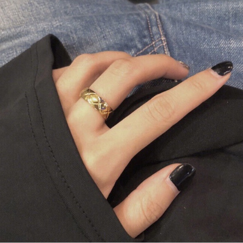 NEW 18K GOLD PLATED THIN RING